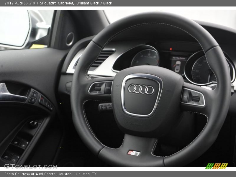 Brilliant Black / Black 2012 Audi S5 3.0 TFSI quattro Cabriolet