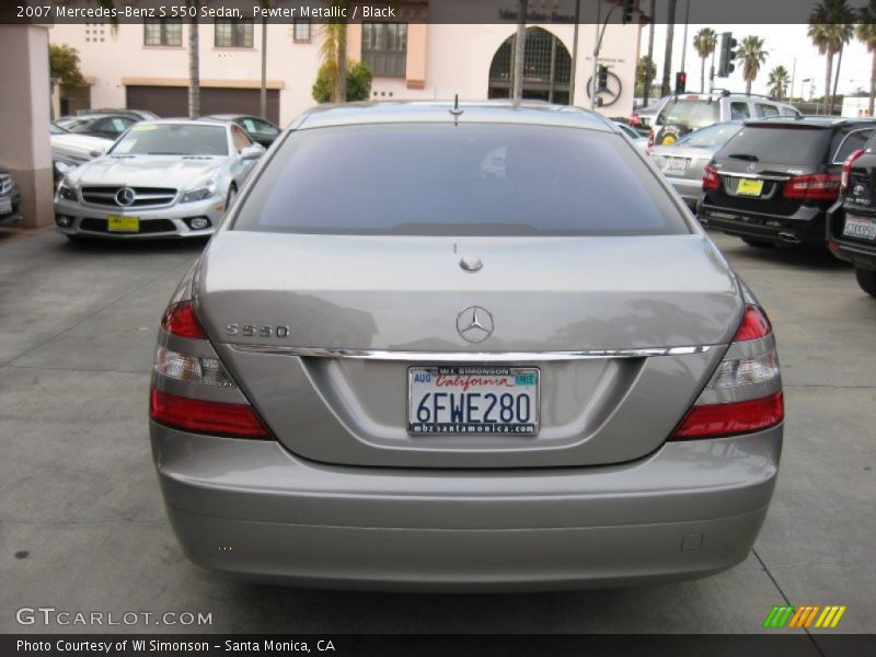 Pewter Metallic / Black 2007 Mercedes-Benz S 550 Sedan