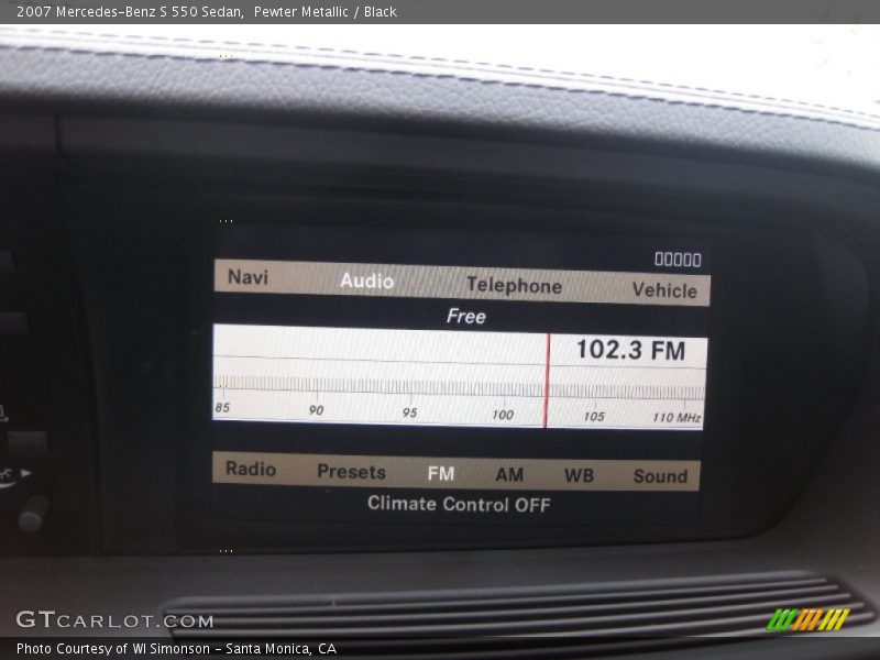 Pewter Metallic / Black 2007 Mercedes-Benz S 550 Sedan