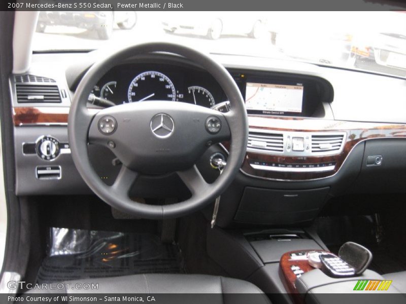 Pewter Metallic / Black 2007 Mercedes-Benz S 550 Sedan