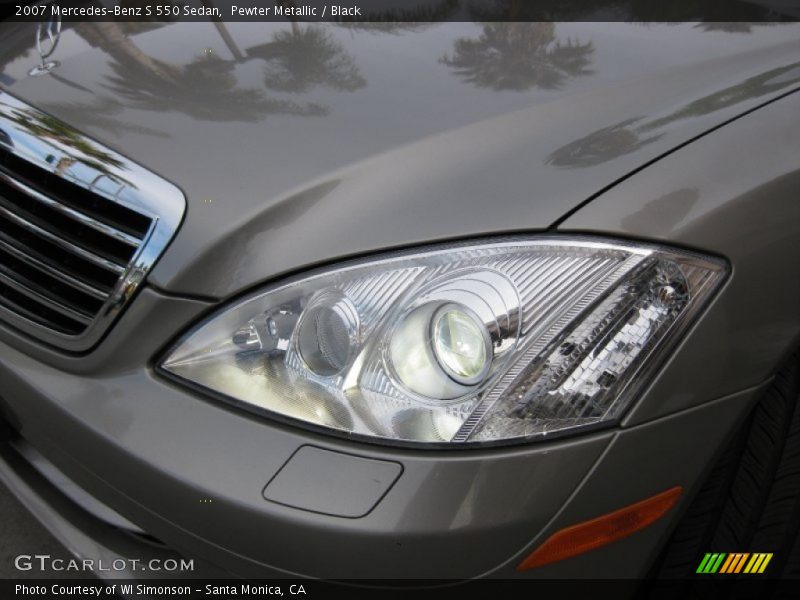 Pewter Metallic / Black 2007 Mercedes-Benz S 550 Sedan