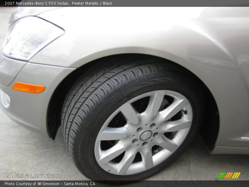 Pewter Metallic / Black 2007 Mercedes-Benz S 550 Sedan