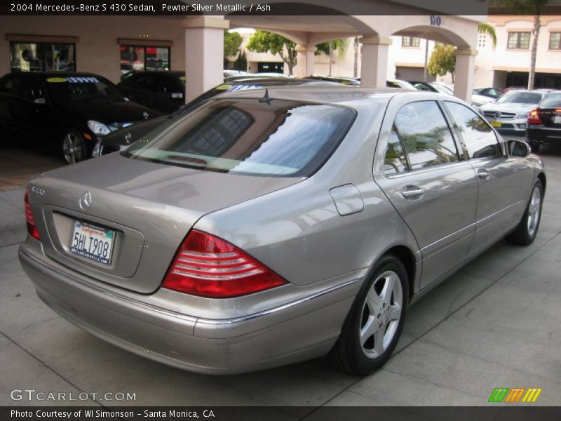 Pewter Silver Metallic / Ash 2004 Mercedes-Benz S 430 Sedan