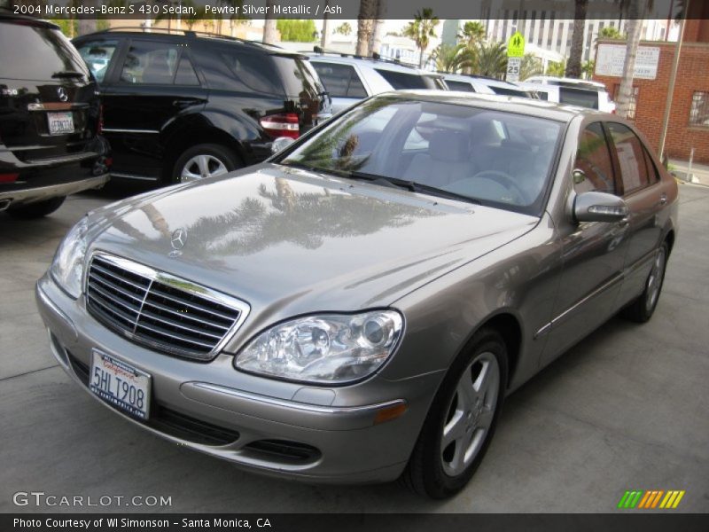 Pewter Silver Metallic / Ash 2004 Mercedes-Benz S 430 Sedan