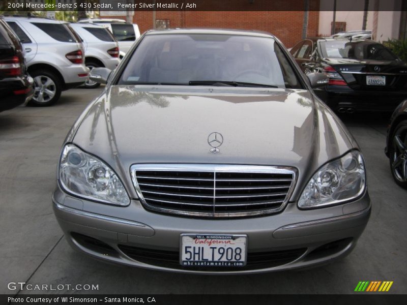 Pewter Silver Metallic / Ash 2004 Mercedes-Benz S 430 Sedan