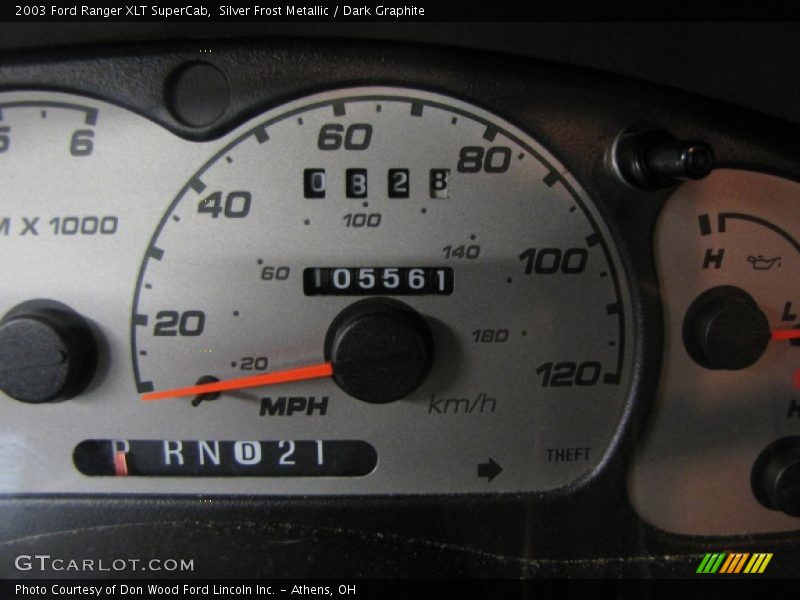 Silver Frost Metallic / Dark Graphite 2003 Ford Ranger XLT SuperCab