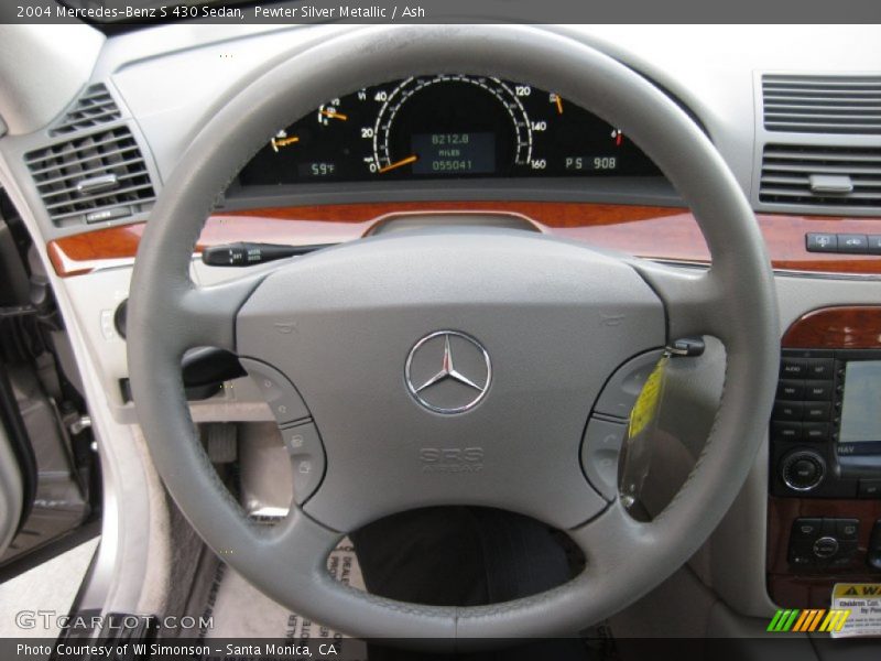 Pewter Silver Metallic / Ash 2004 Mercedes-Benz S 430 Sedan