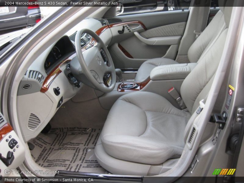 Pewter Silver Metallic / Ash 2004 Mercedes-Benz S 430 Sedan