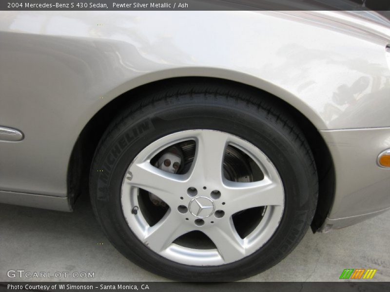 Pewter Silver Metallic / Ash 2004 Mercedes-Benz S 430 Sedan