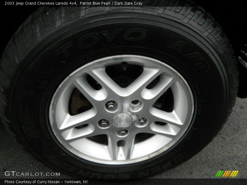 Patriot Blue Pearl / Dark Slate Gray 2003 Jeep Grand Cherokee Laredo 4x4