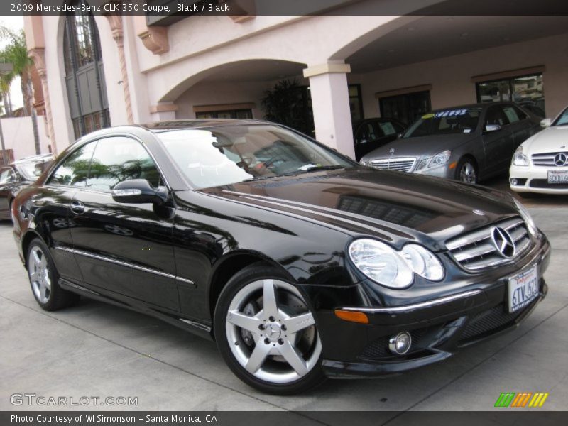 Black / Black 2009 Mercedes-Benz CLK 350 Coupe