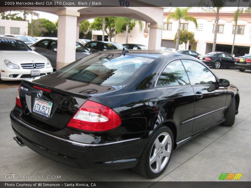 Black / Black 2009 Mercedes-Benz CLK 350 Coupe