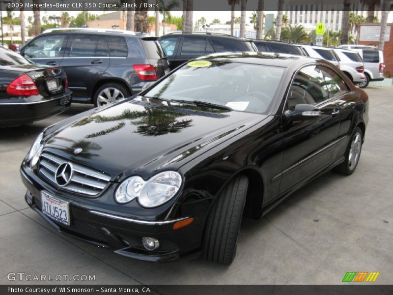 Black / Black 2009 Mercedes-Benz CLK 350 Coupe