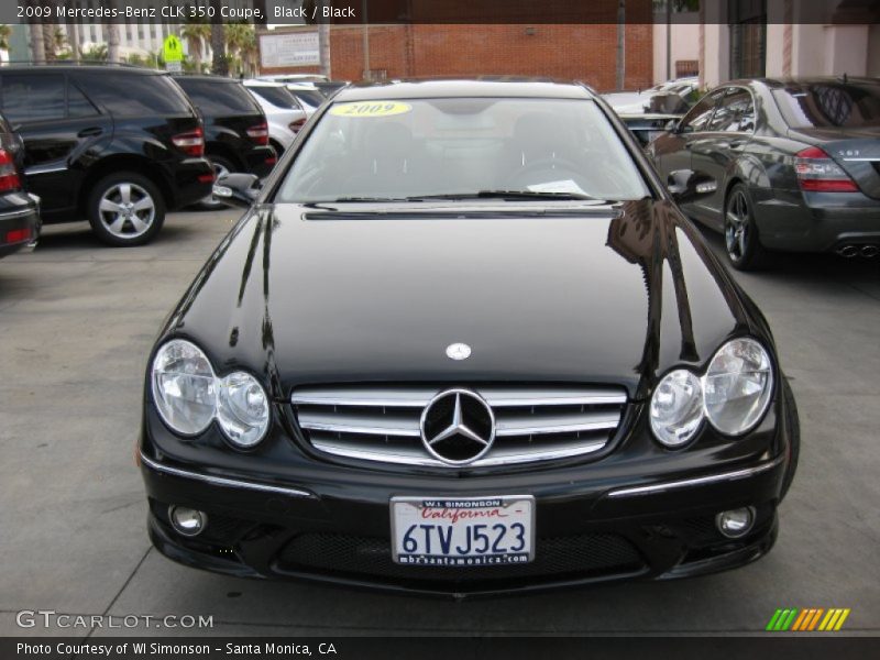 Black / Black 2009 Mercedes-Benz CLK 350 Coupe
