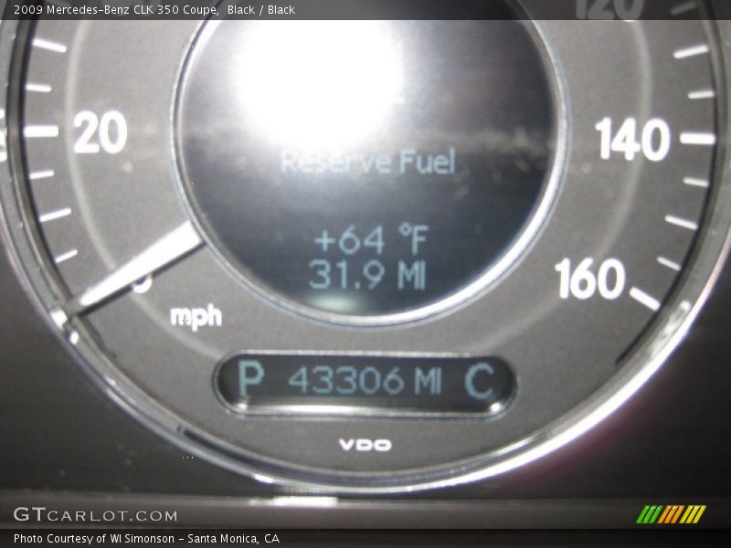 Black / Black 2009 Mercedes-Benz CLK 350 Coupe