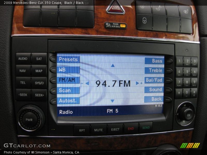 Black / Black 2009 Mercedes-Benz CLK 350 Coupe