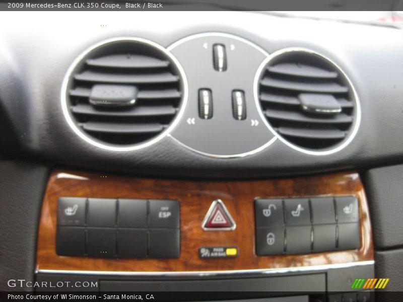 Black / Black 2009 Mercedes-Benz CLK 350 Coupe