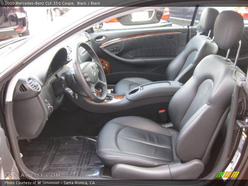 Black / Black 2009 Mercedes-Benz CLK 350 Coupe
