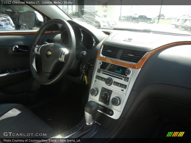 Summit White / Ebony 2012 Chevrolet Malibu LT