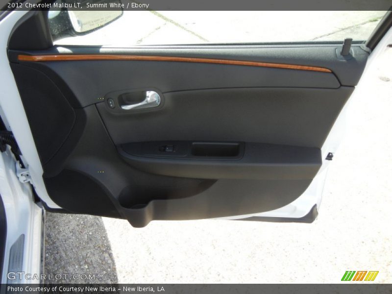 Summit White / Ebony 2012 Chevrolet Malibu LT