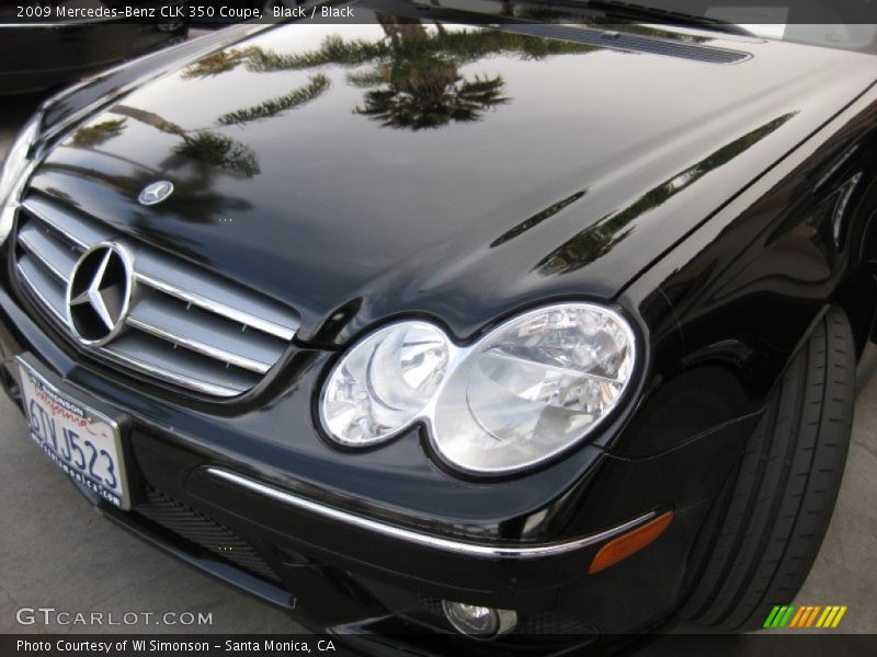 Black / Black 2009 Mercedes-Benz CLK 350 Coupe