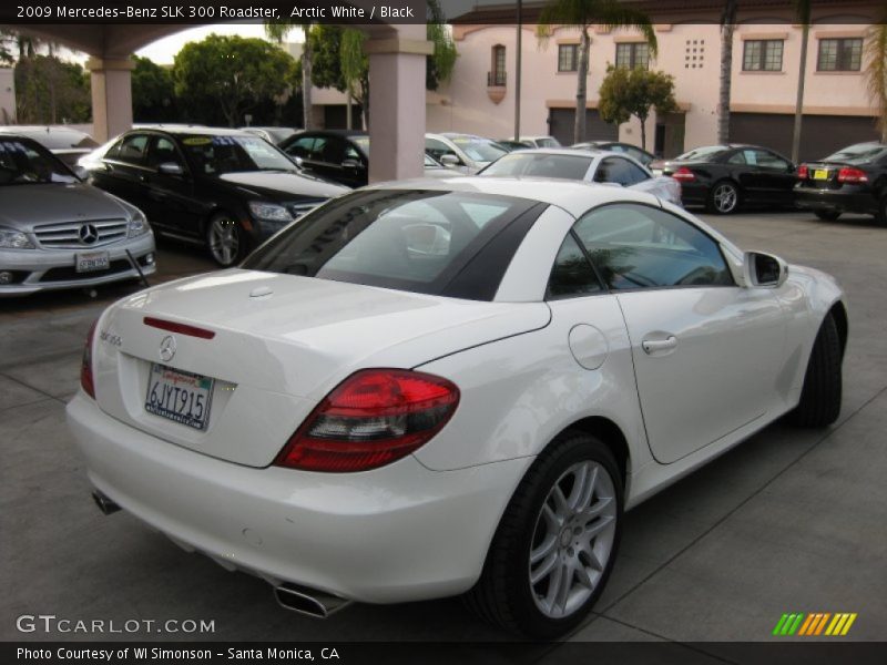 Arctic White / Black 2009 Mercedes-Benz SLK 300 Roadster