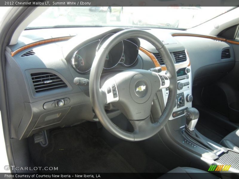 Summit White / Ebony 2012 Chevrolet Malibu LT