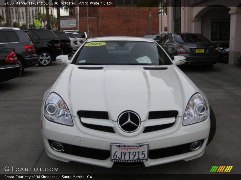 Arctic White / Black 2009 Mercedes-Benz SLK 300 Roadster