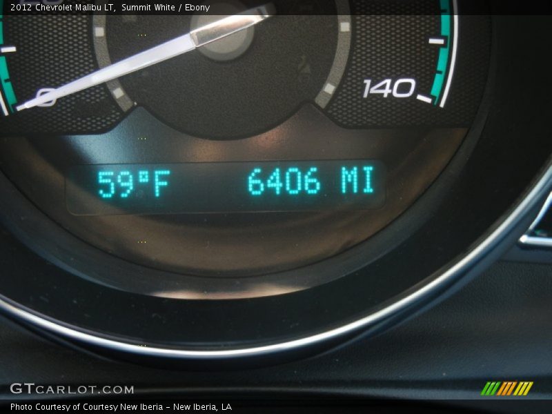 Summit White / Ebony 2012 Chevrolet Malibu LT