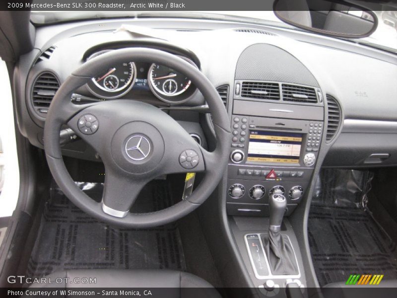 Arctic White / Black 2009 Mercedes-Benz SLK 300 Roadster