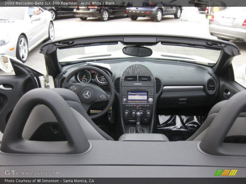 Arctic White / Black 2009 Mercedes-Benz SLK 300 Roadster