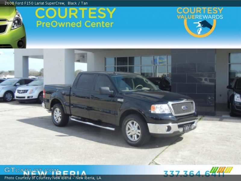 Black / Tan 2008 Ford F150 Lariat SuperCrew