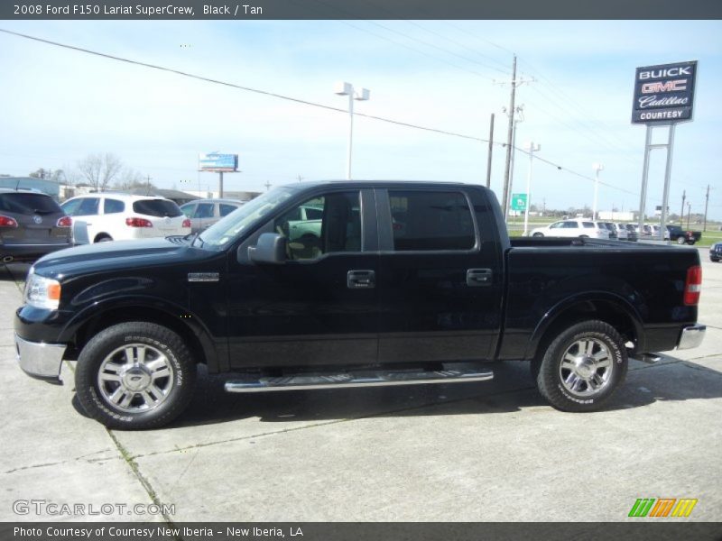 Black / Tan 2008 Ford F150 Lariat SuperCrew