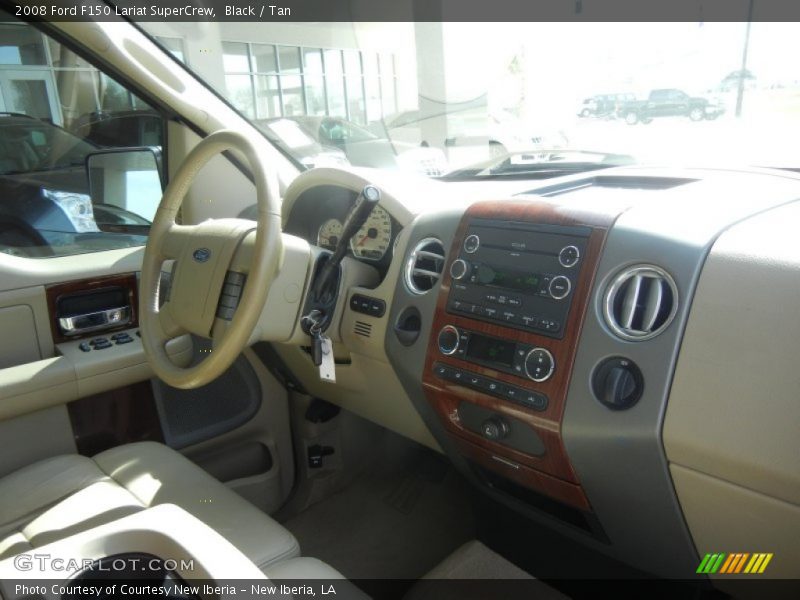 Black / Tan 2008 Ford F150 Lariat SuperCrew