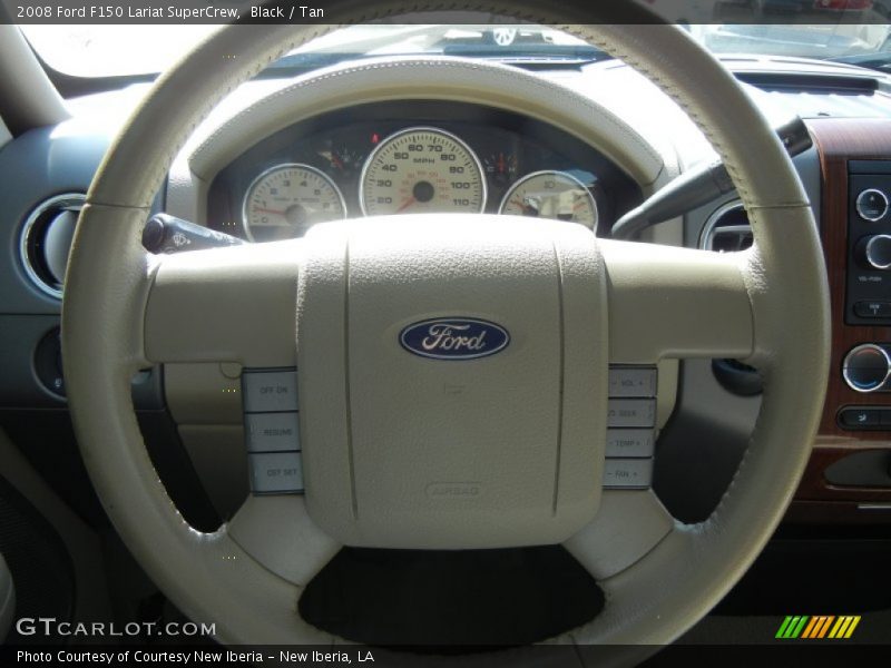 Black / Tan 2008 Ford F150 Lariat SuperCrew