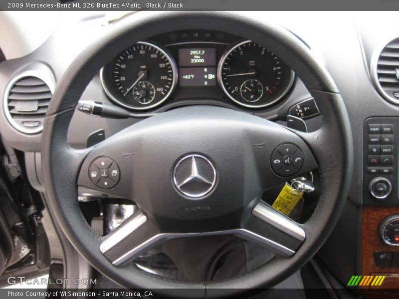 Black / Black 2009 Mercedes-Benz ML 320 BlueTec 4Matic