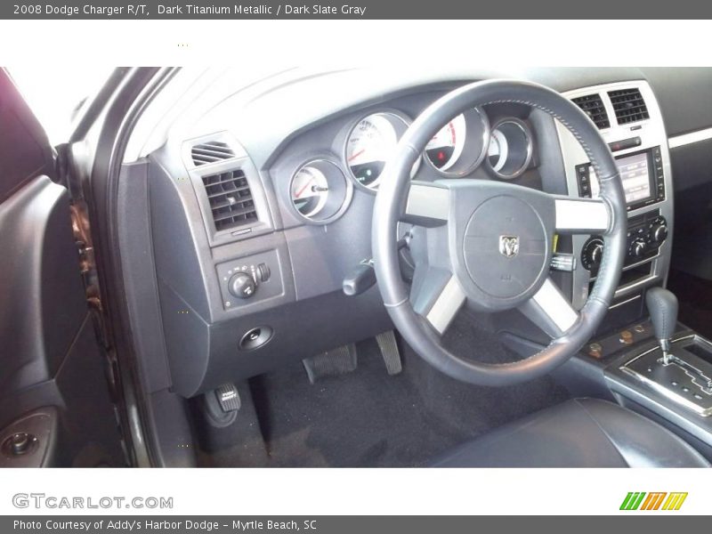 Dark Titanium Metallic / Dark Slate Gray 2008 Dodge Charger R/T