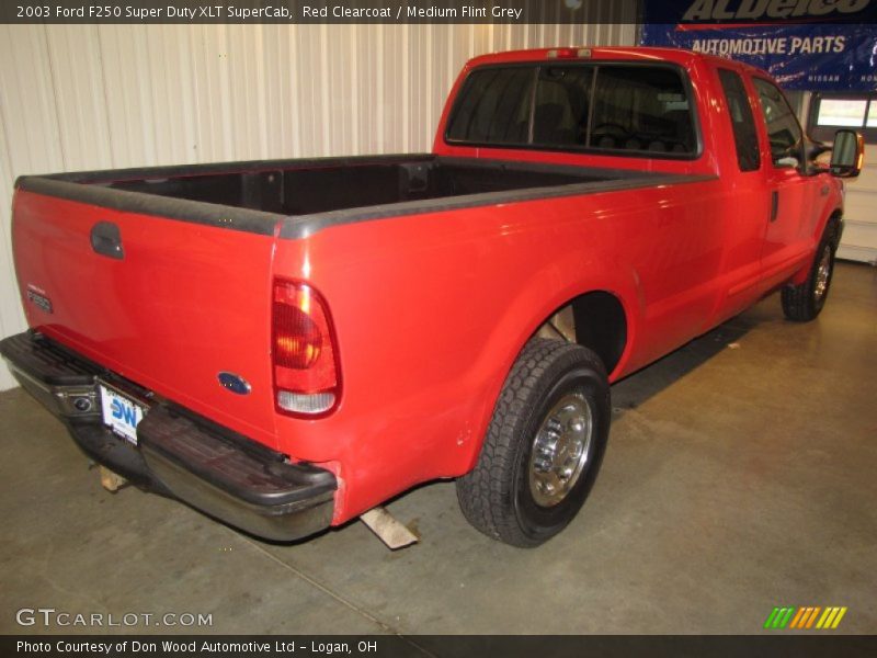 Red Clearcoat / Medium Flint Grey 2003 Ford F250 Super Duty XLT SuperCab