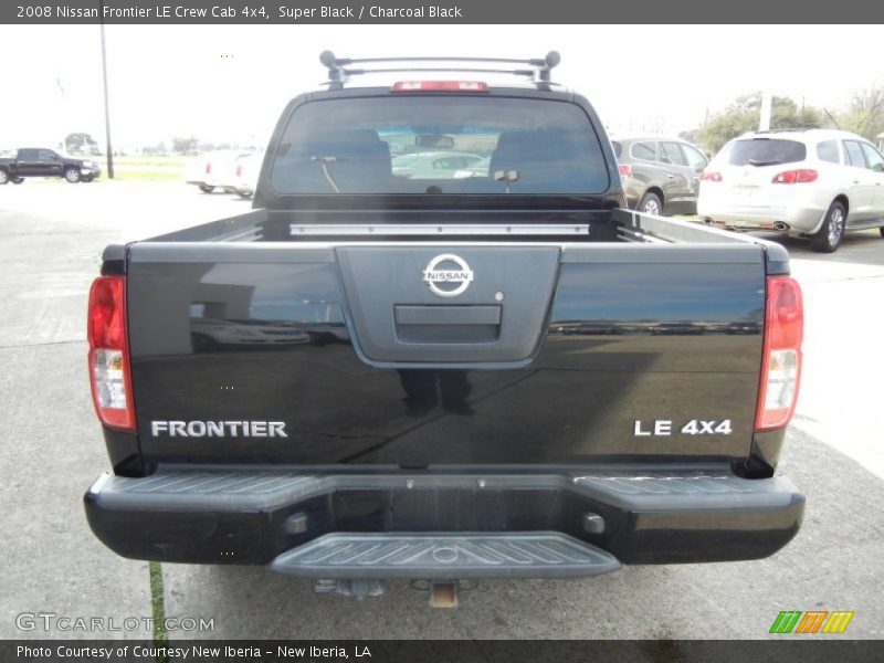 Super Black / Charcoal Black 2008 Nissan Frontier LE Crew Cab 4x4