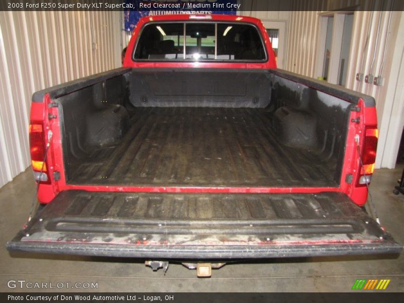 Red Clearcoat / Medium Flint Grey 2003 Ford F250 Super Duty XLT SuperCab