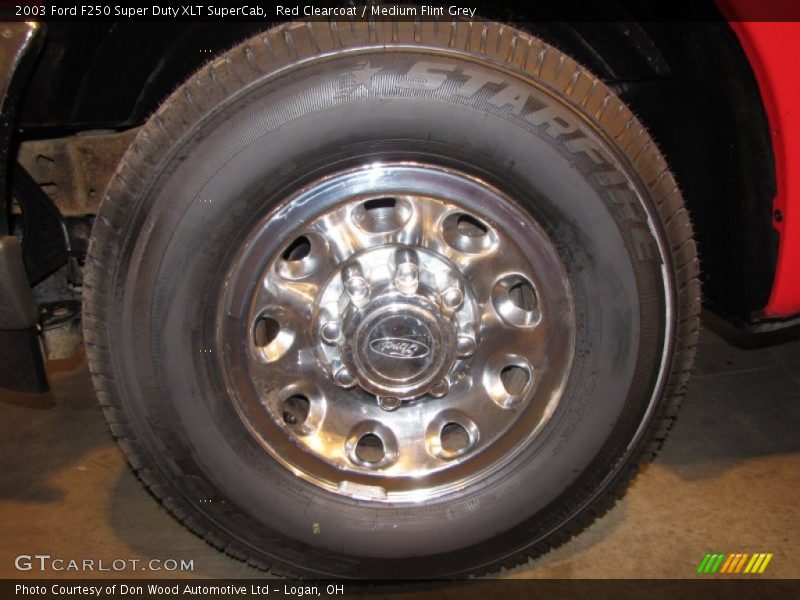 Red Clearcoat / Medium Flint Grey 2003 Ford F250 Super Duty XLT SuperCab