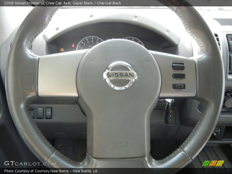 Super Black / Charcoal Black 2008 Nissan Frontier LE Crew Cab 4x4