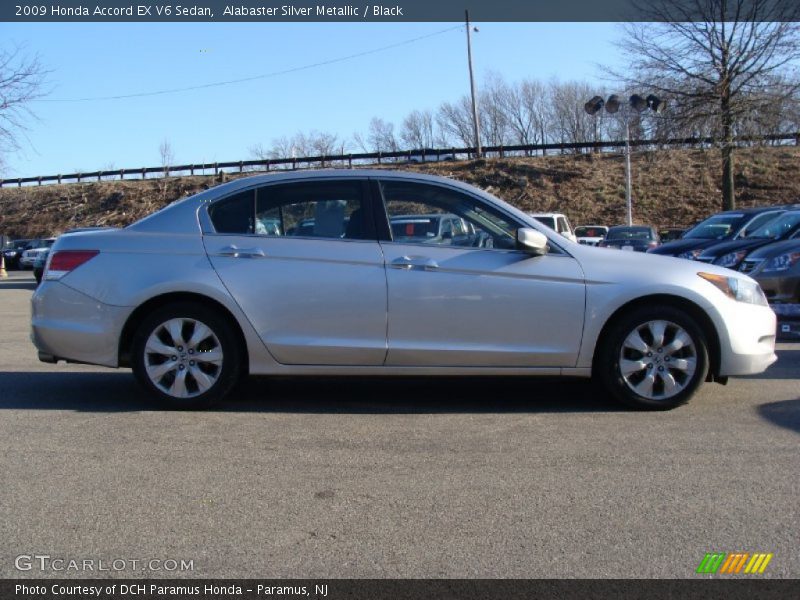 Alabaster Silver Metallic / Black 2009 Honda Accord EX V6 Sedan