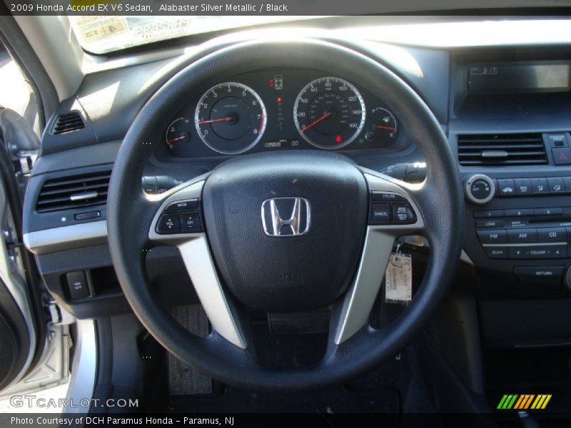 Alabaster Silver Metallic / Black 2009 Honda Accord EX V6 Sedan