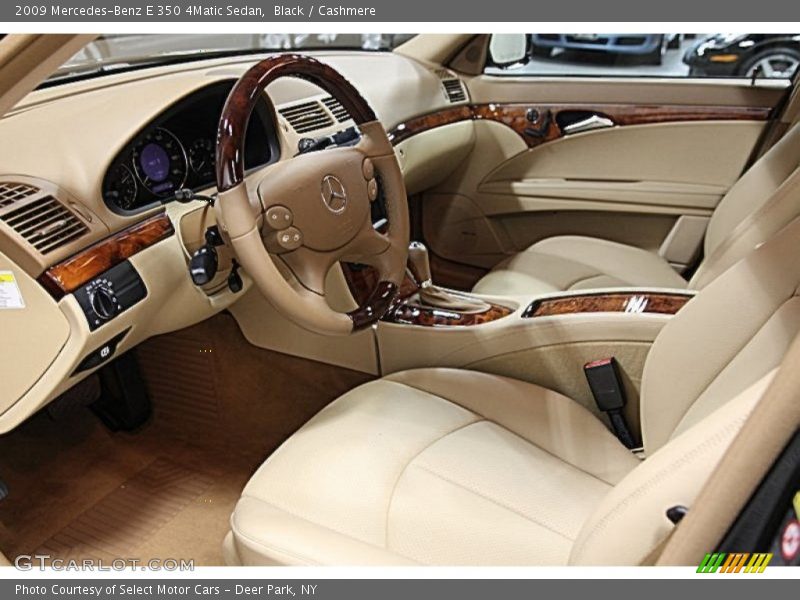 Black / Cashmere 2009 Mercedes-Benz E 350 4Matic Sedan