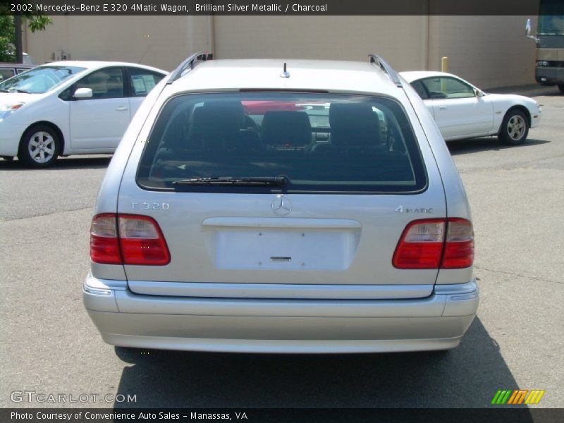 Brilliant Silver Metallic / Charcoal 2002 Mercedes-Benz E 320 4Matic Wagon