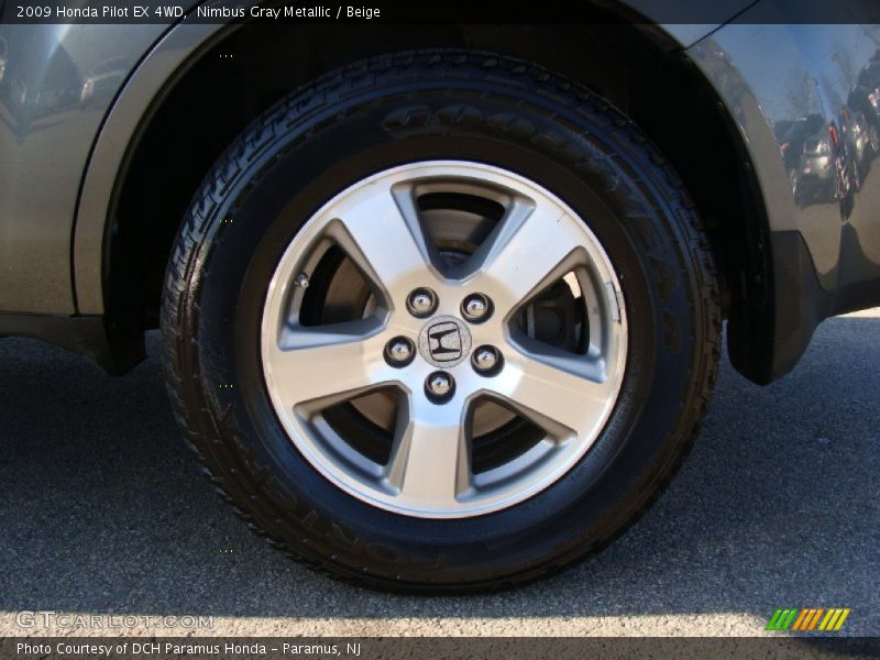 Nimbus Gray Metallic / Beige 2009 Honda Pilot EX 4WD