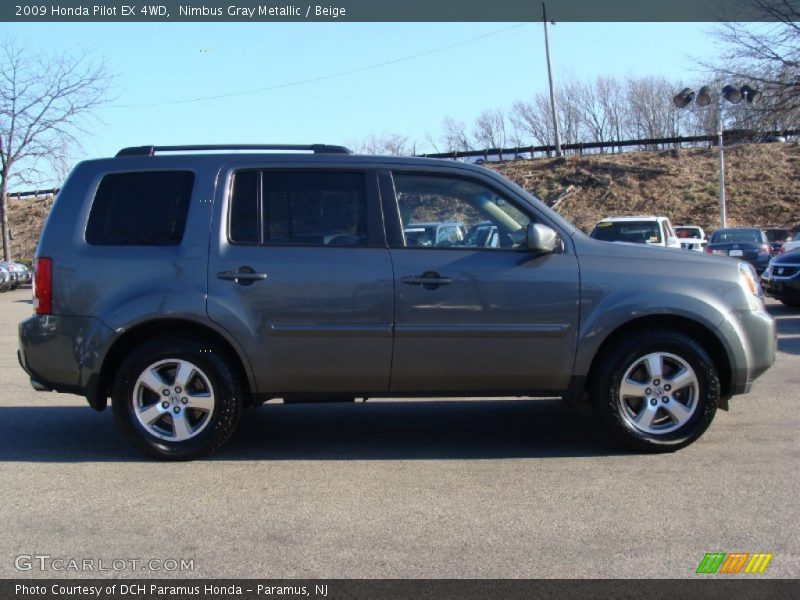 Nimbus Gray Metallic / Beige 2009 Honda Pilot EX 4WD