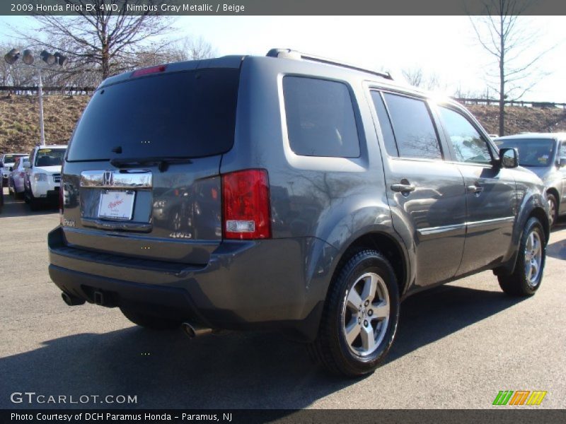 Nimbus Gray Metallic / Beige 2009 Honda Pilot EX 4WD