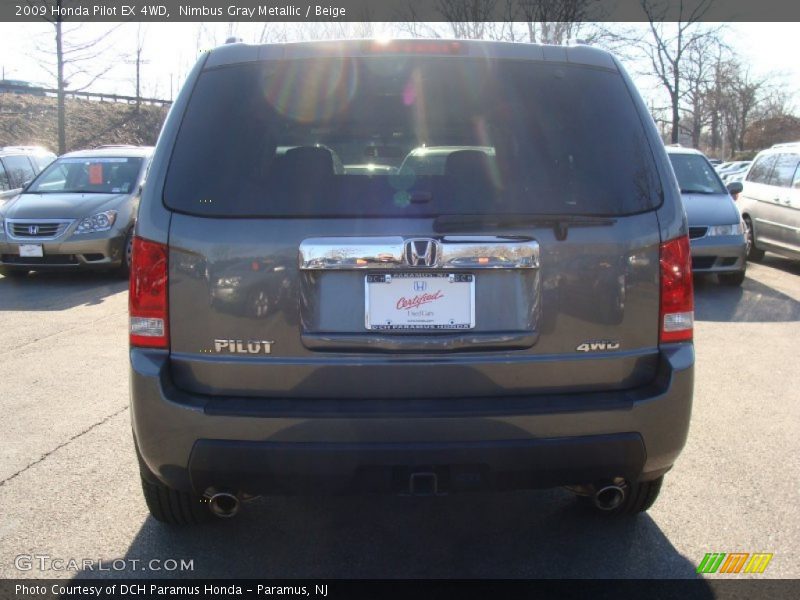 Nimbus Gray Metallic / Beige 2009 Honda Pilot EX 4WD